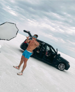 Model Nick Topel in Aronik Mens Swimwear