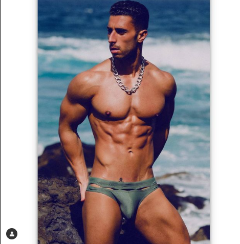 Male swimwear model