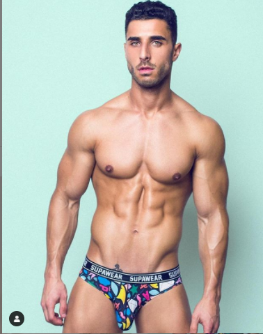 Sexy mens swimwear model 
