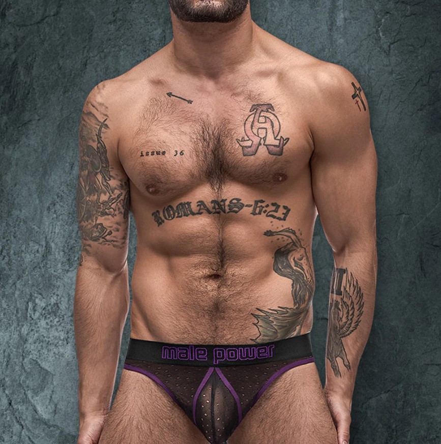 Male Power 461256 Airotic Mesh Enhancer Thong