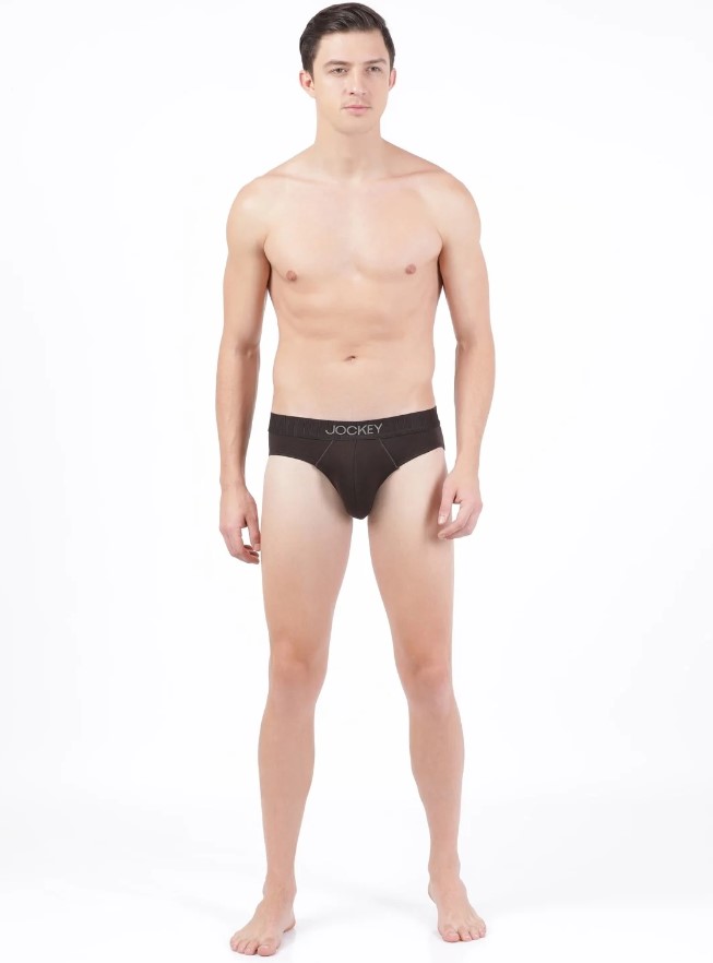 Supima Cotton Elastane Stretch Solid Brief - Jockey briefs