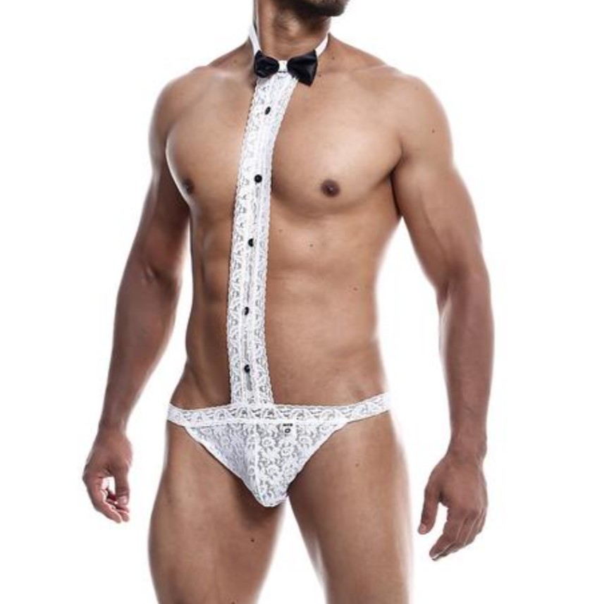 MOB Eroticwear MBL56 Tuxedo Lace Jockstrap