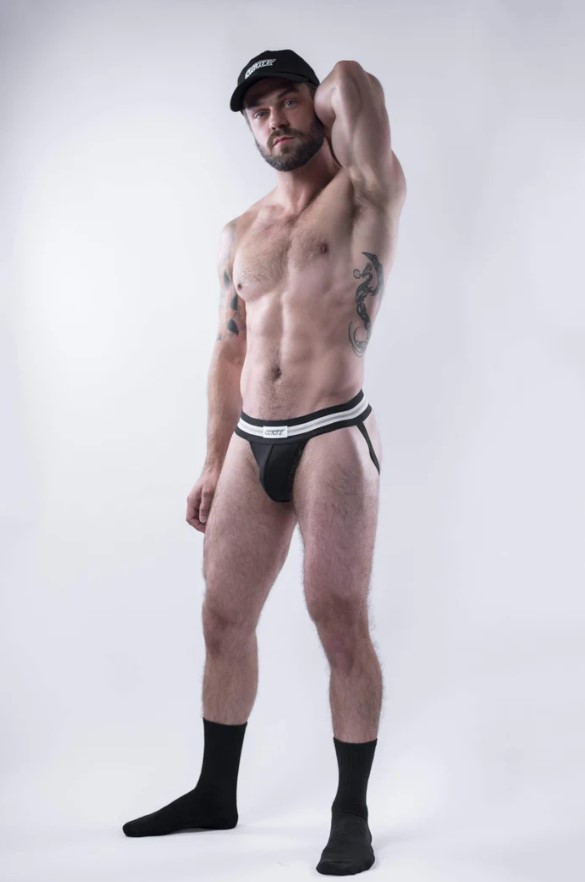 JET BLACK JOCKSTRAP
