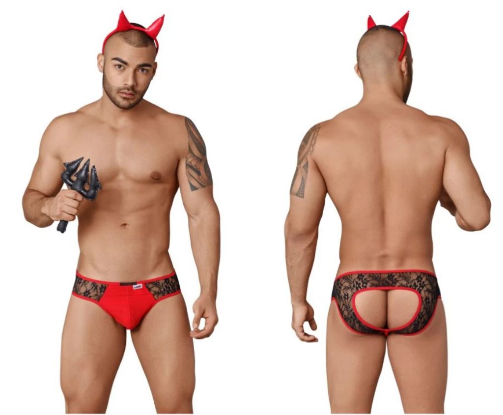 CandyMan 99356 Devil Costume Outfit Color Black-Red - Halloween 2021
