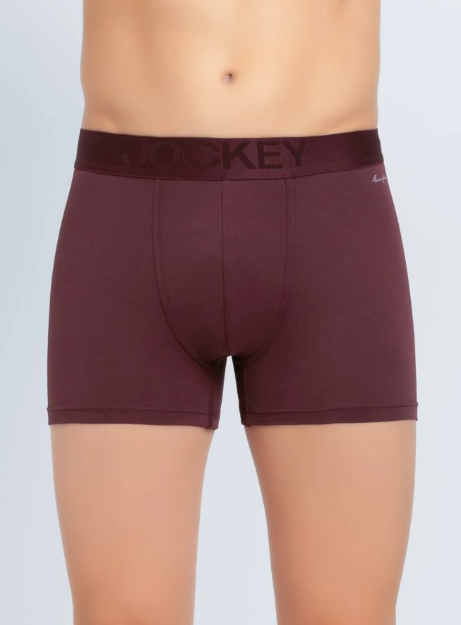 Men's Soft Touch Microfiber Elastane Stretch Solid Trunk with Ultrasoft Waistband - Port Royal
