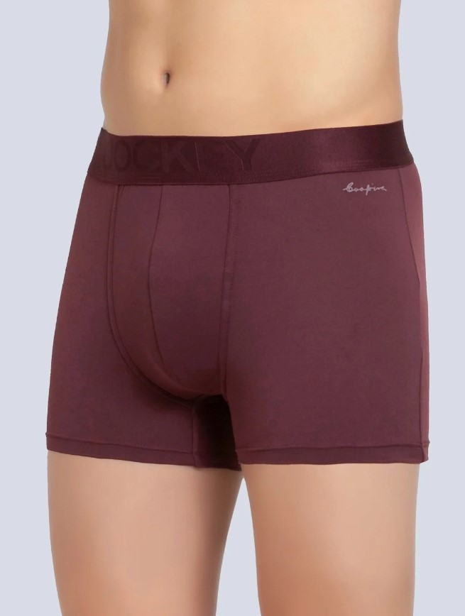 Men's Soft Touch Microfiber Elastane Stretch Solid Trunk with Ultrasoft Waistband - Port Royal
