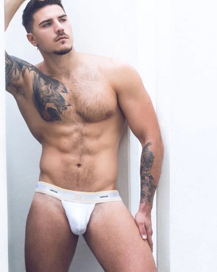 U81 Adonis Thong Underwear - White - men's thong
