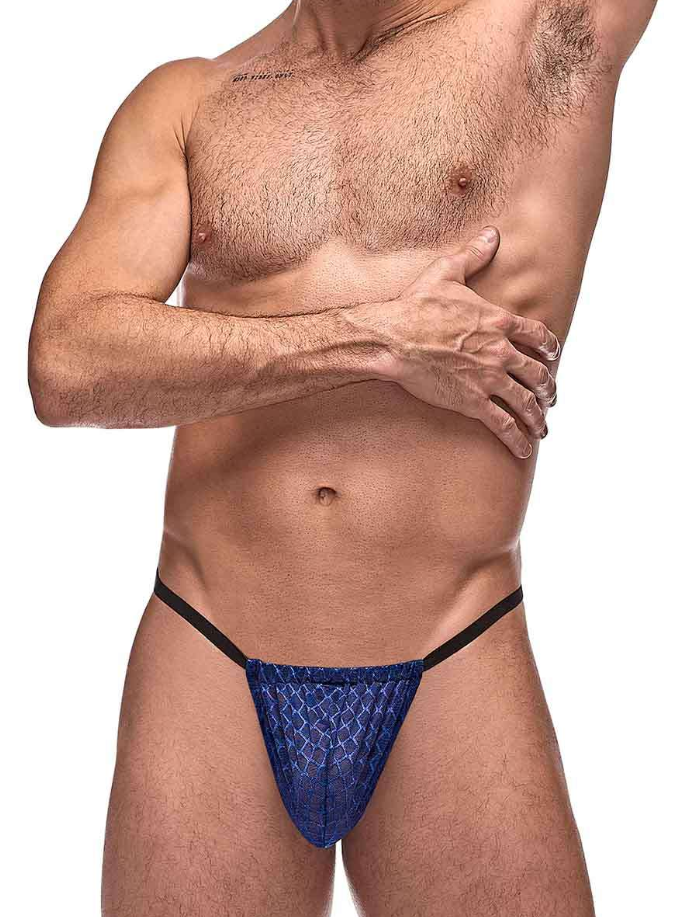 Diamond Mesh Posing Strap - Men’s G-String Underwear
