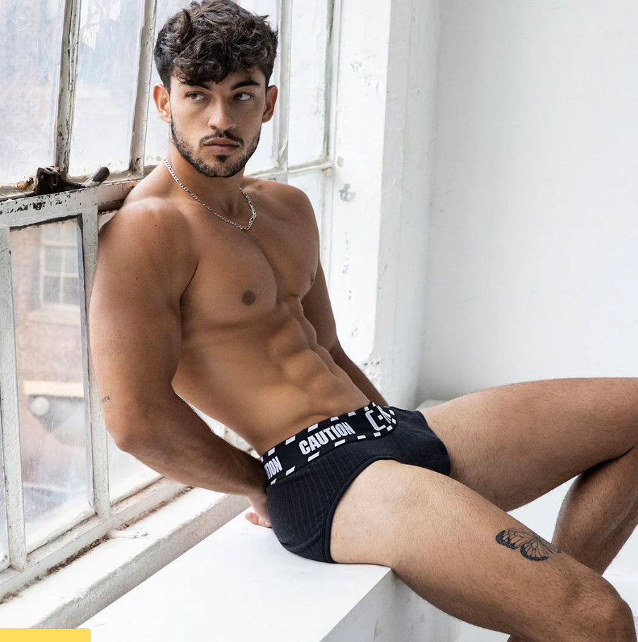 Caution Low Rise Brief Tom Navy
