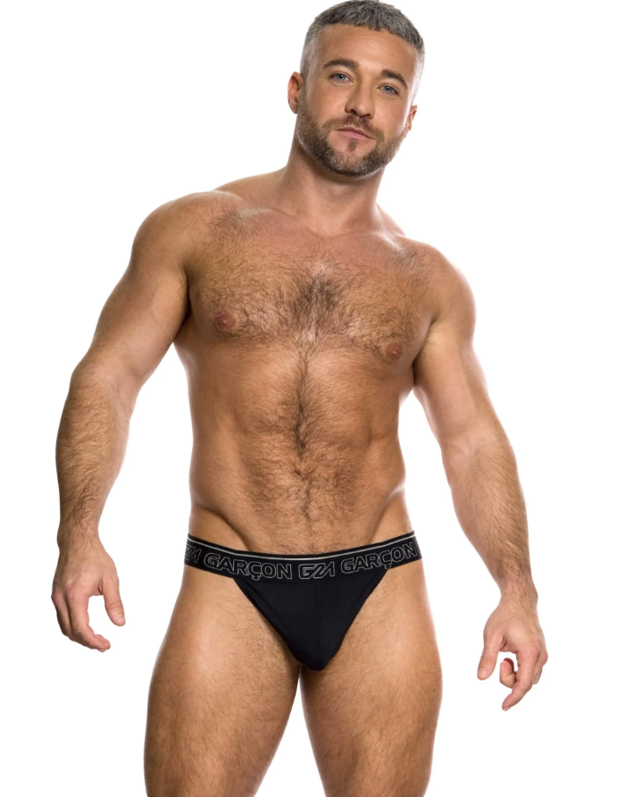 Black Bamboo Thong
