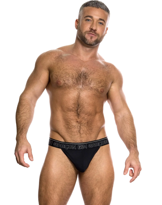 Black Bamboo Thong
