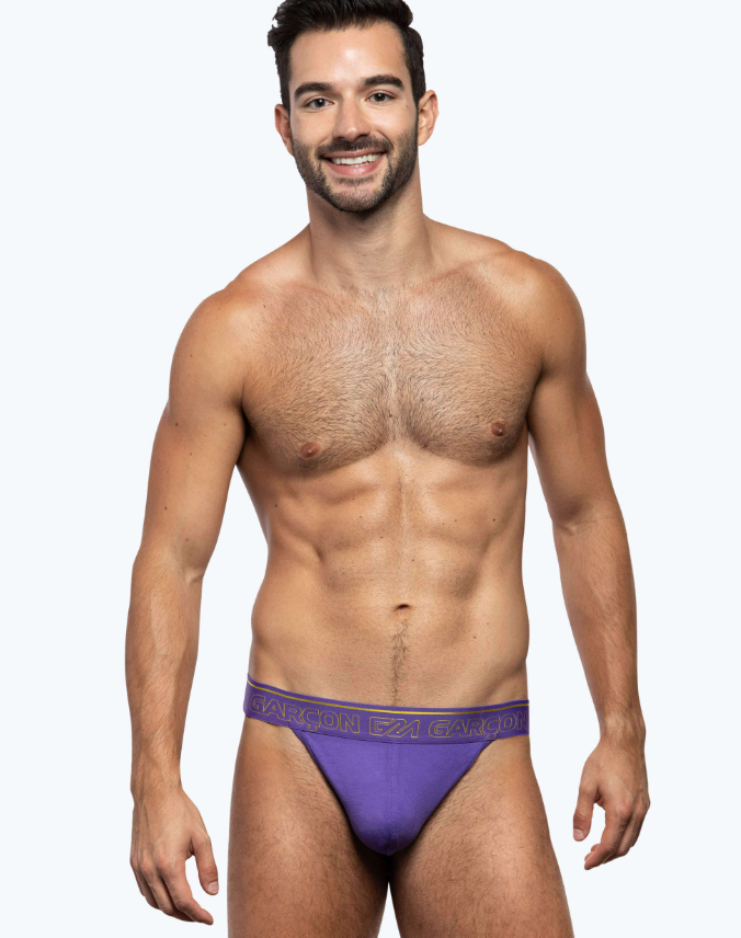 Purple Bamboo Thong
