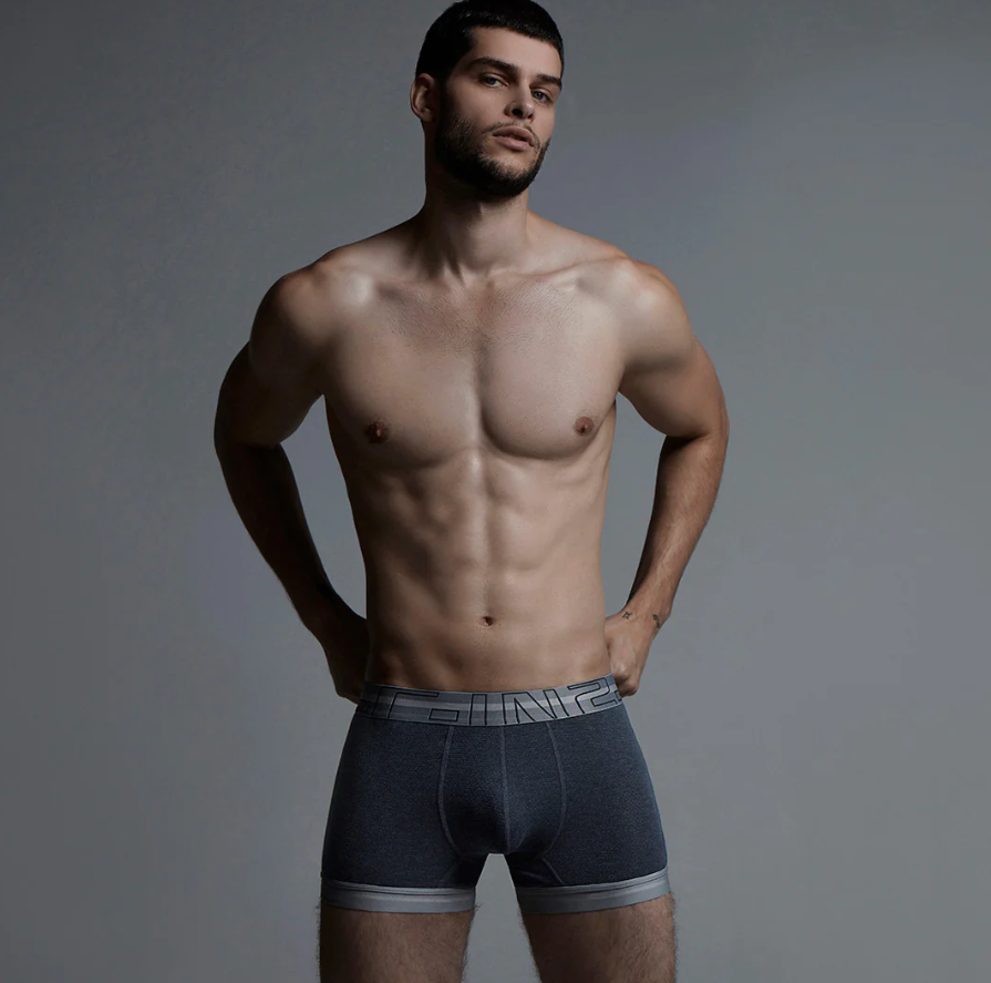 Zen Boxer Brief Neil Navy Heather
