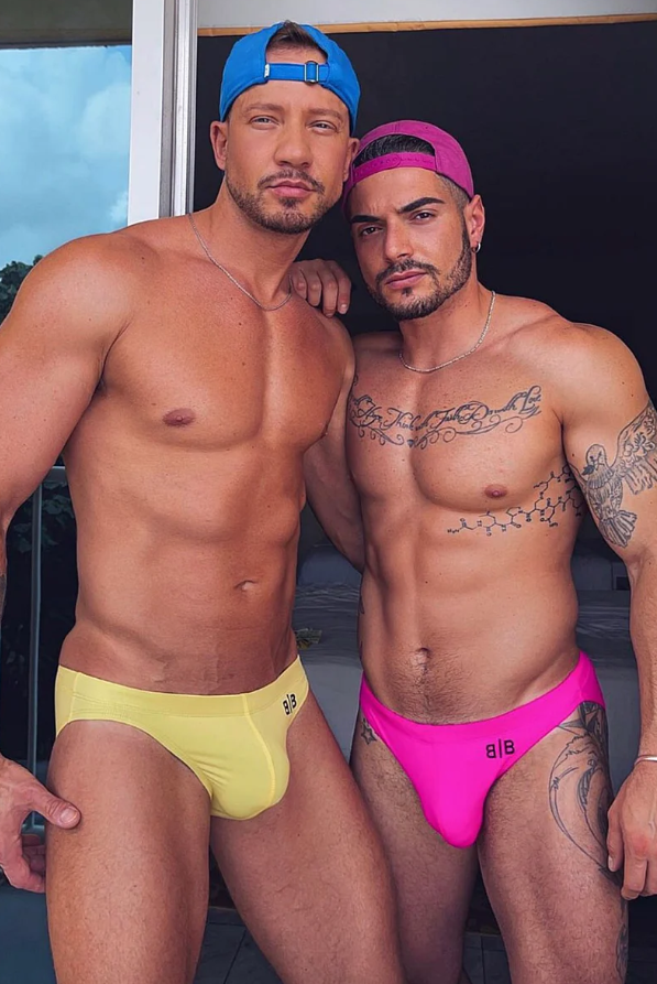 SWIMWEAR - YELLOW + PINK
