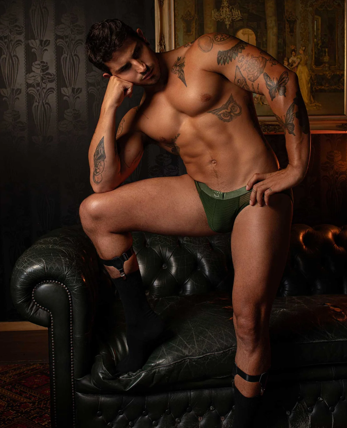 MANUEL SHEER BIKINI BRIEF - VERDE
